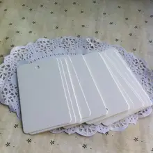 10*6 см белые квадратные бирки из крафт-бумаги, ювелирные изделия, Пустые бирки, бумажные бирки с пеньковой веревкой, 300 шт./лот