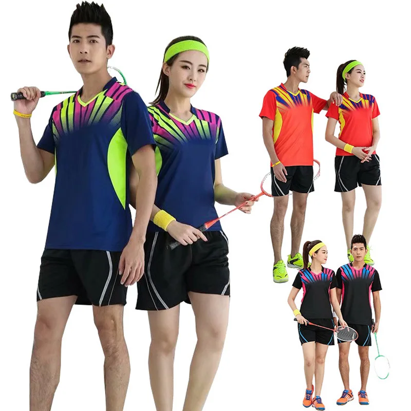 

badminton t-shirt men , tennis women clothing, uniform table tennis , vetements tennis , Ping Pong shorts girls , training Short