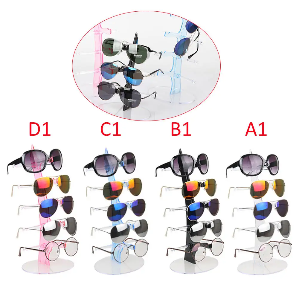 Модный дизайн, 5 пар солнцезащитных очков, оправа для очков, стойка для очков, держатель для очков, подставка для демонстрации ювелирных изделий, держатель для ожерелья