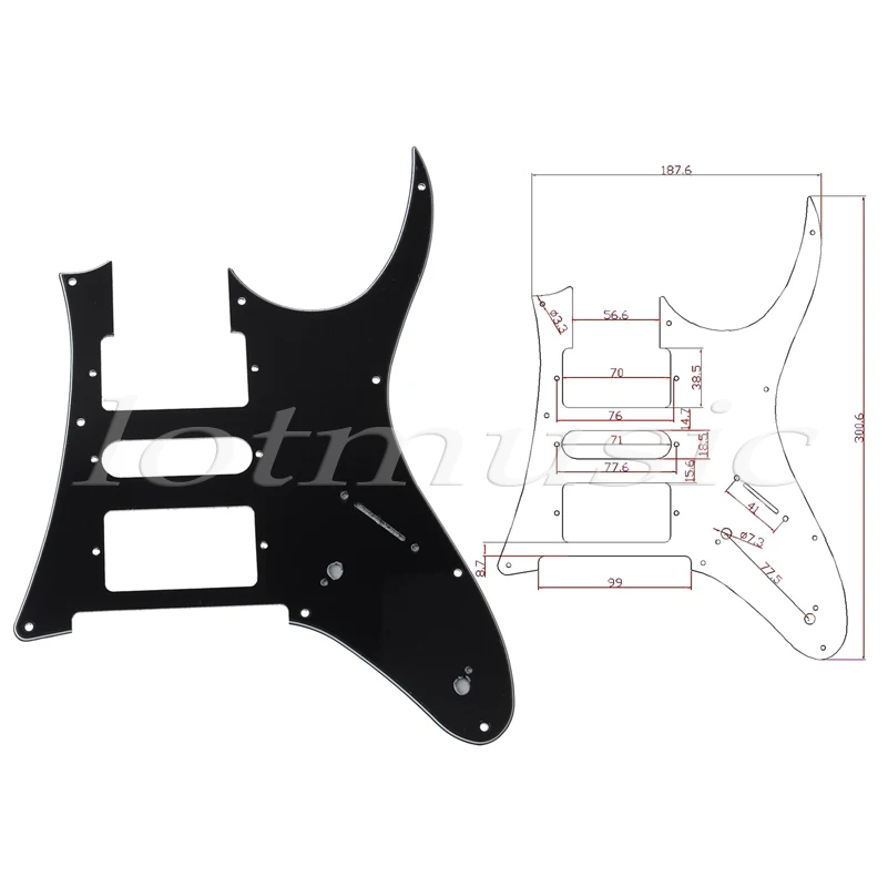 2 шт. замена черной электрогитары Для Ibanez RG 750|guitar pickguard|electric guitar pickguardpickguard black |