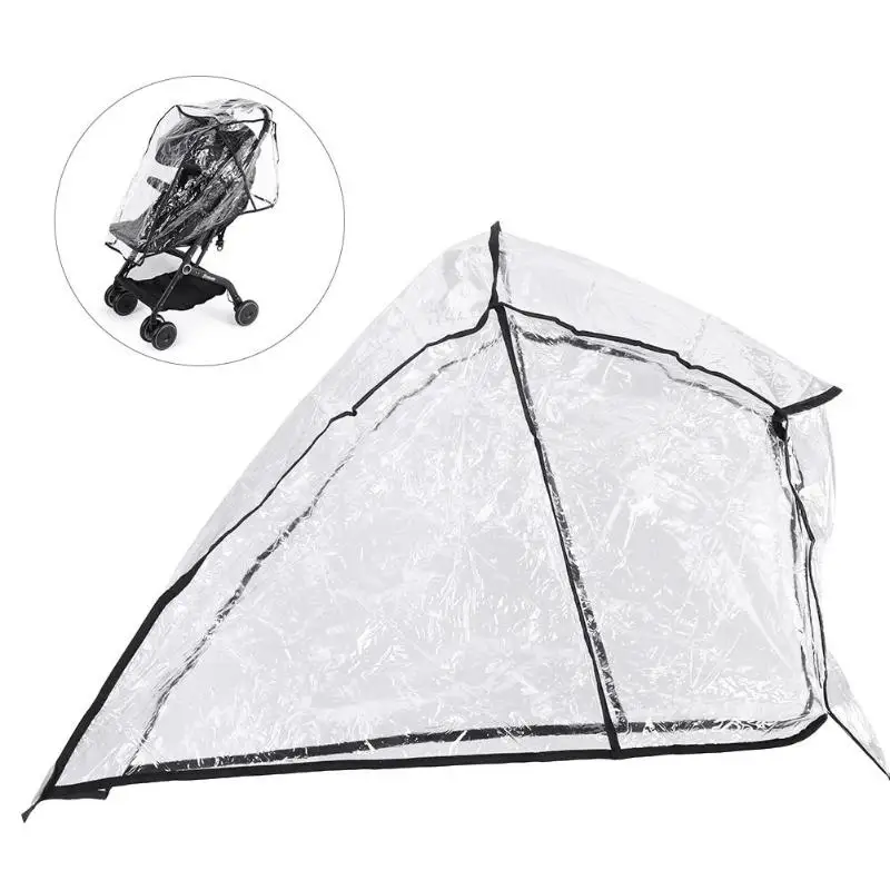 Baby Stroller Accessories Universal Rain Cover Mosquito Net Zipper Wind Dust Shield Waterproof Raincover for Pushchairs Supply baby stroller accessories desk	