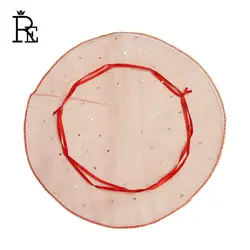 RE 100 шт. 26 см 35 см красного цвета органзы свадебное подарочные пакеты Круглый Высокое качество сумки из органзы для ювелирных изделий