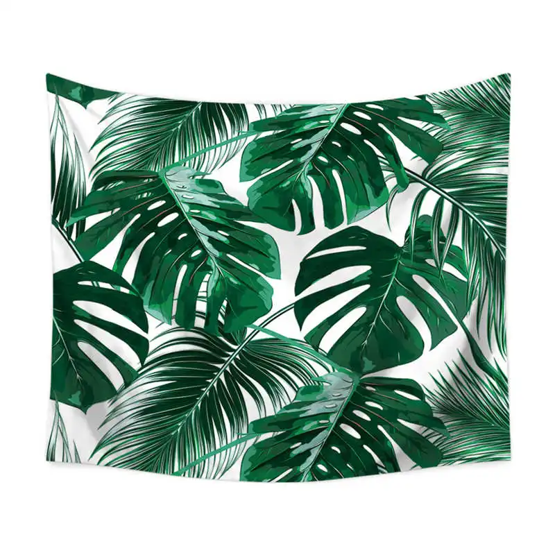 Полиэстер рисунок "тропические растения" настенный гобелен свадебный подарок покрывало пляжное полотенце Йога коврик для пикника - Цвет: 12
