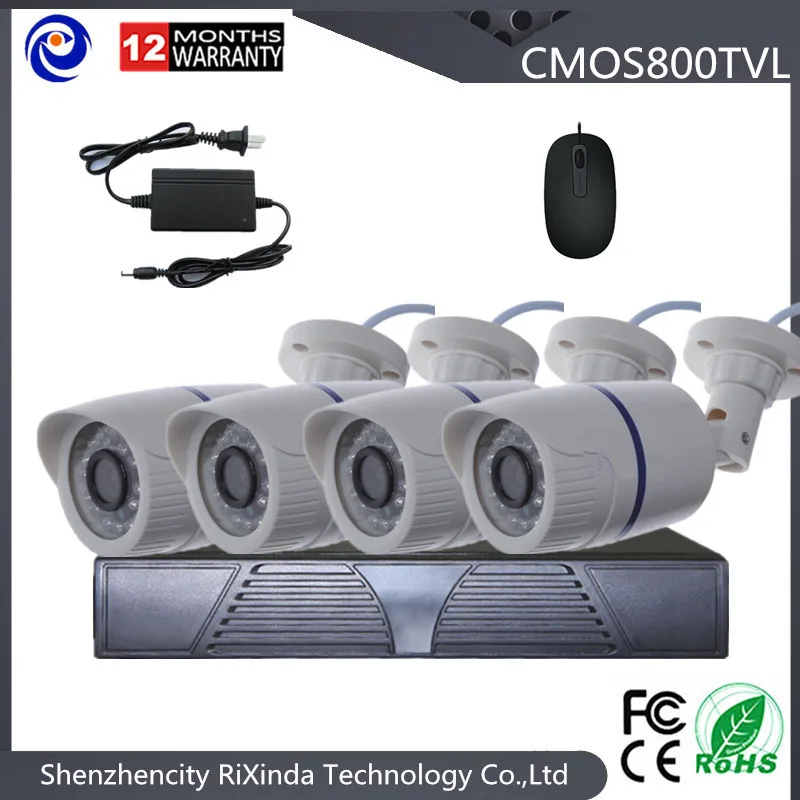 

Cheap 4CH HD 720P DVR CMOS 800TVL CCTV Camera Kit OUTDOOR Anolog Bullet Camera HOME Surveillance System