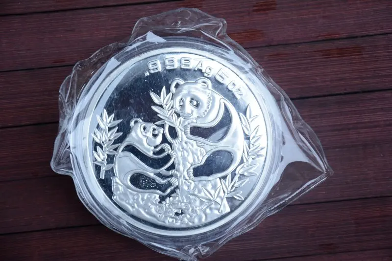 

Rare 999 Shanghai Mint 5oz Silver Coin,Panda,1993,free shipping