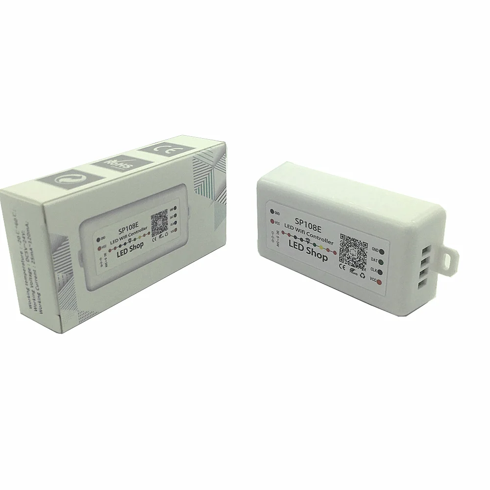

DC5-24V SP108E smart led pixel wifi controller by phone iOS Android APP For WS2811 WS2812B WS2813 SK9822 APA102 led strip light