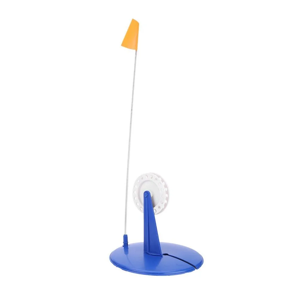 

Ice Fishing Rod Tip-Up Compact Metal Pole Orange Flag Angler Tackle Accessory