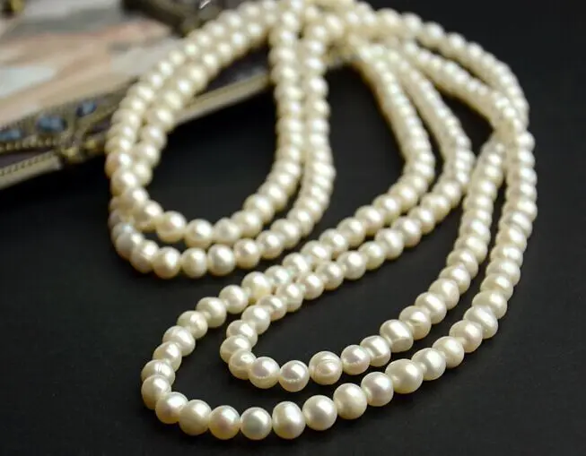 

38" 8-9MM SOUTH SEA WHITE PEARL NECKLACE AAA