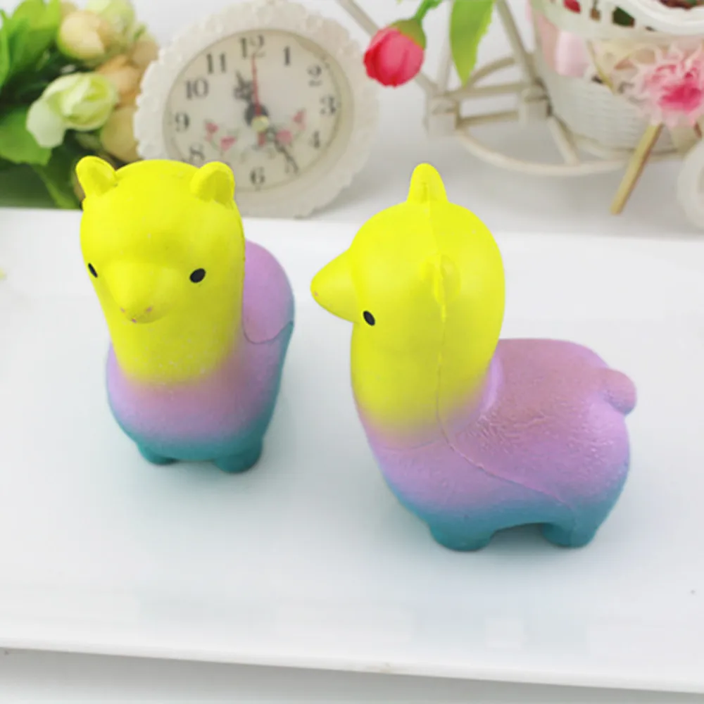 Kawaii Squishies Радуга Альпака булочка Хлюпать антистресс снятие стресса Мини Подарки Забавные игрушки 30S8108 Перевозка груза падения