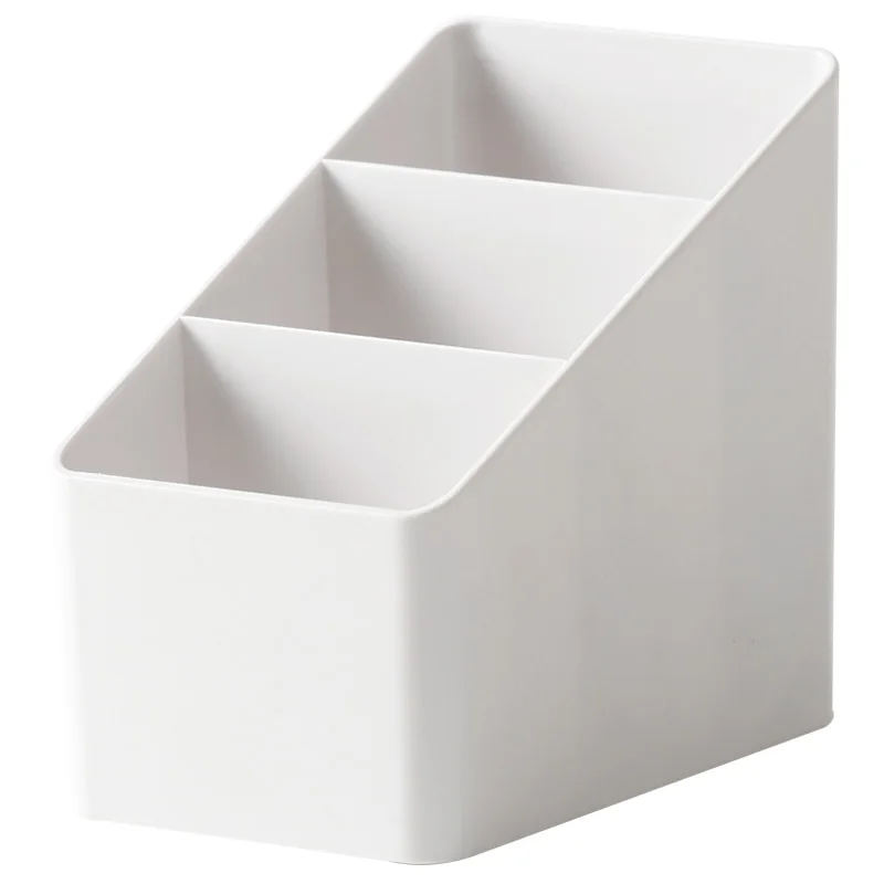 

3 Grids Japan Style Cosmetic Storage Rack Desktop Remote Control Key Makeup Office Articles Organizer Box Sundries Container