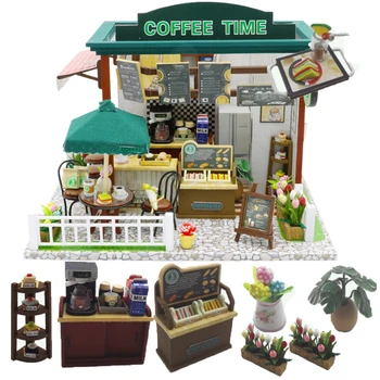 

Cutebee Doll House Furniture Miniature Dollhouse DIY Miniature House Room Box Theatre Toys for Children stickers DIY Dollhouse M