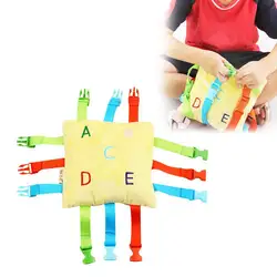 Пряжка головоломки игрушки малыша раннего обучения основные жизненные навыки Детская плюшевая игрушка Путешествия дошкольного