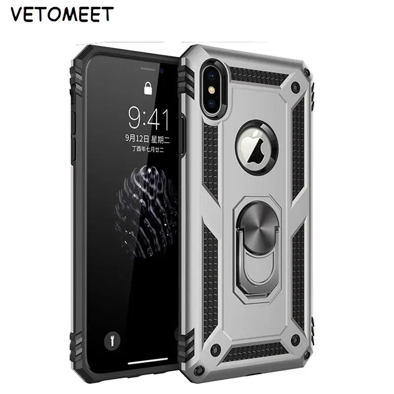 Силиконовый противоударный чехол VETOMEET для iPhone X XR XS MAX 8 7 6 Plus P20 P30 Lite Y6 Y7 | Мобильные