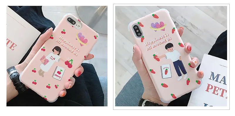 Boy Girl Hard Acrylic Case For iPhone 8 8plus 7 7 Plus Phone Case For iphone 6 s 6s Plus X XR XS Max Cases Cover Funda Capinha   (15)