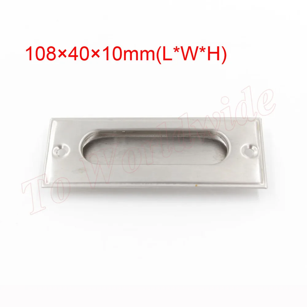 

Stainless Steel Recessed Flush Pull Door Finger Insert Slide Concealed Handle