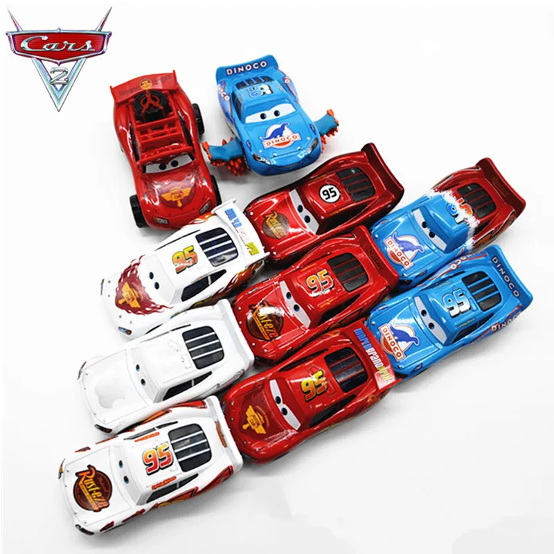 

Disney Newest Pixar Cars 2 3 Lightning McQueen Rare Style Mater Diecast Metal Alloy Car Model Childrens New Year Toys Best Gifts