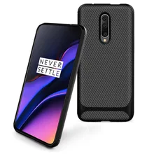 Slim Tpu Phone Cover For Oneplus 7 Silicone Soft Carbon Fiber Protective Back Case For Oneplus 7 Pro Shockproof Case Coque