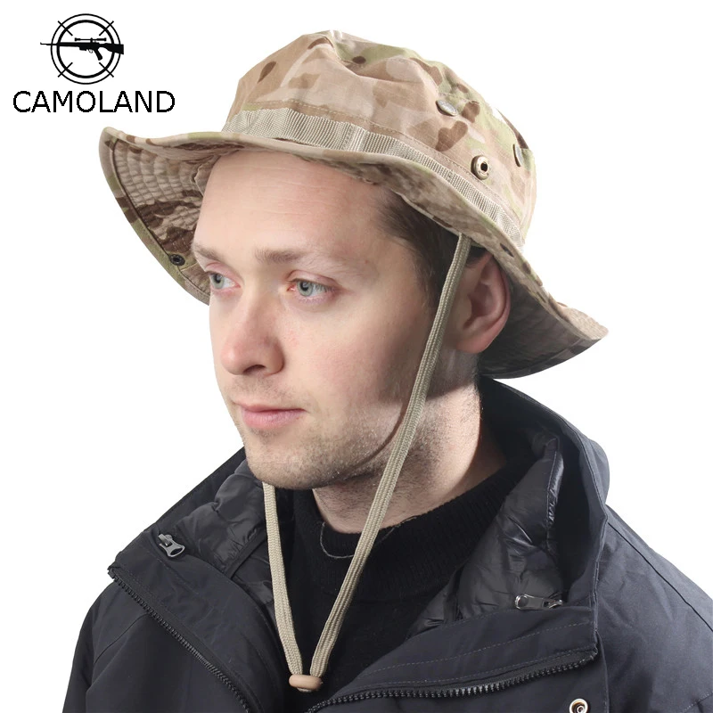 

UPF 50+ Sun Hat Bucket Summer Men Women Camouflage Fishing Boonie Hat Sun UV Protection Outdoor Bob Hat Hiking Beach Camping Cap