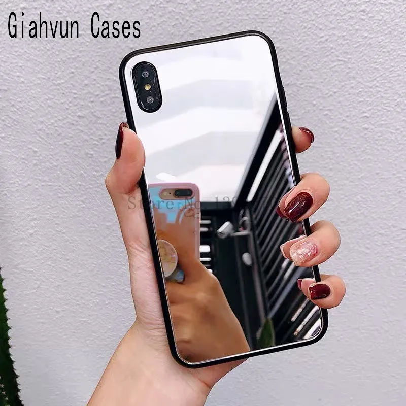 

Luxury Mirror Electroplating Soft black bumper Tpu cover For Samsung Galaxy A6 A520 A720 A750 A8plus A82018 Protective Cases