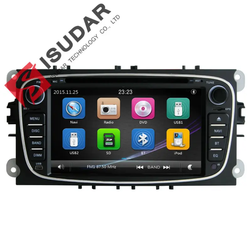 2 Din 7 Inch Car DVD Player For FORD/Mondeo/S-MAX/Connect/Galaxy/FOCUS 2 2008-2011 3G Host Radio GPS Navi BT 1080P Ipod Map