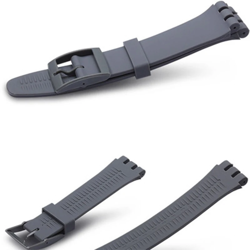 Watch accessories for Swatch strap buckle SWATCH silicone watch band 17mm 19mm 20mm rubber strap