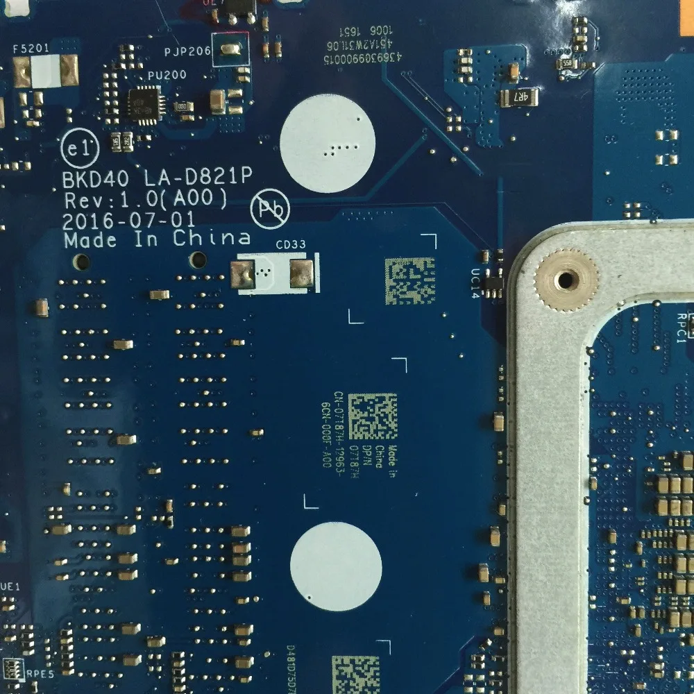 KEFU LA-D821P 07T87H 0V736W 05CPRV For Dell INSPIRON 7460 7560 motherboard BKD40 LA-D821P REV:1.0(A00) I5-7200U Test work 100% KEFU LA-D821P 07T87H 0V736W 05CPRV For Dell INSPIRON 7460 7560 motherboard BKD40 LA-D821P REV:1.0(A00) I5-7200U Test work 100%