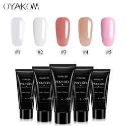 OYAKOM Polygel ногтей розовый кристалл УФ светодиодный Builder камуфляж гель лак желе быстро здании наращивание ногтей акрил поли гель