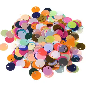 

500pcs Trendy Alloy Shining Round Sequins Charms For Woman Girls Decoration DIY Jewelry Making 10mm