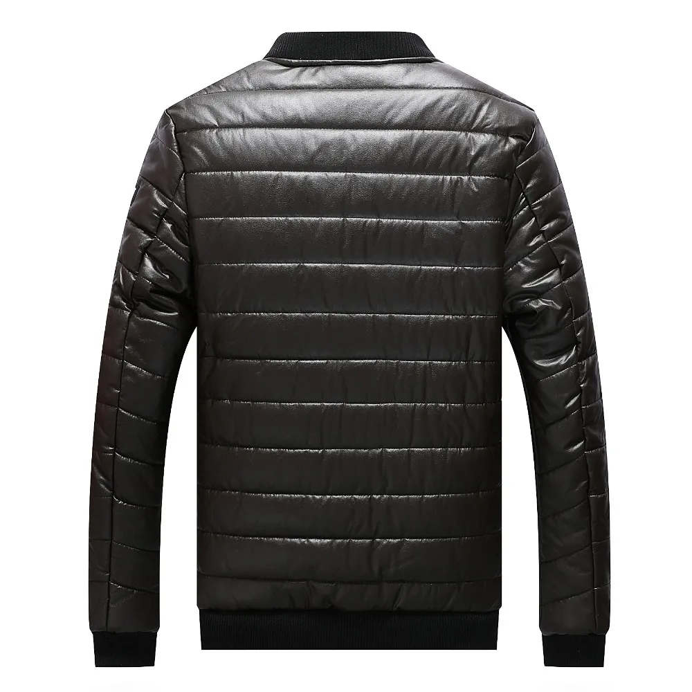 TIEPUS new winter jacket men's solid color embroidered pilot PU leather jacket men's warm Down jacket plus size 5XL,6XL,7XL, 8XL TIEPUS new winter jacket men's solid color embroidered pilot PU leather jacket men's warm Down jacket plus size 5XL,6XL,7XL, 8XL
