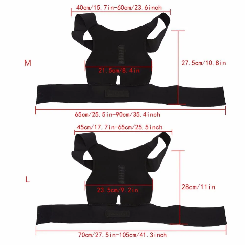 Регулируемый корсет для спины Корректор осанки пояс для поддержки позвоночника бандаж для плеч коррекция поясницы корсет Ортез для мужчин и женщин