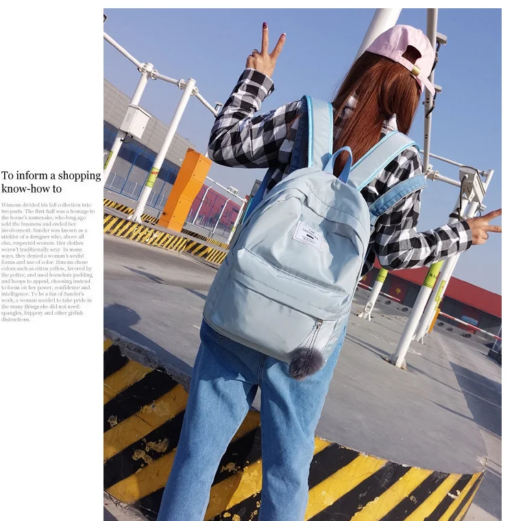 D' Água Estilo Bonito Saco de Escola Meninas Mochila Mochila Sac