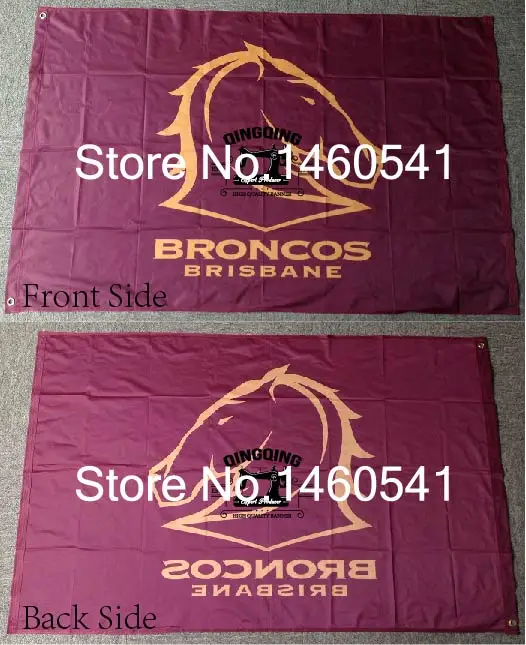 Brisbane Broncos Flag 3ft x 5ft National Rugby League NRL Banner Size 4