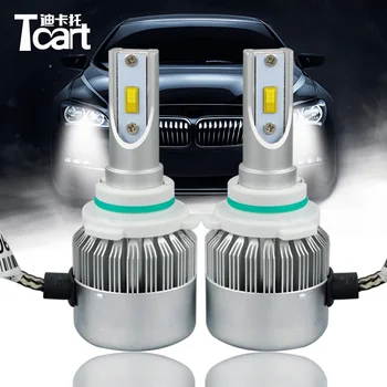 

Tcart 2pcs Auto Led Headlight Car Led Head lamp with mute fan 9006 HB4 Low BEAM Dipped Beam C6F 6000K White For Lexus GS300 2008