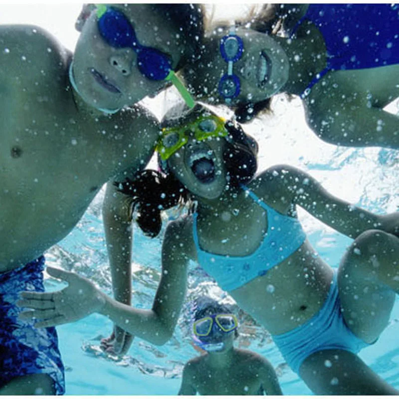 Colorful Swim Goggles Adjustable Children Kids Waterproof Silicone Anti Fog UV Shield Swimming Glasses Eyewear