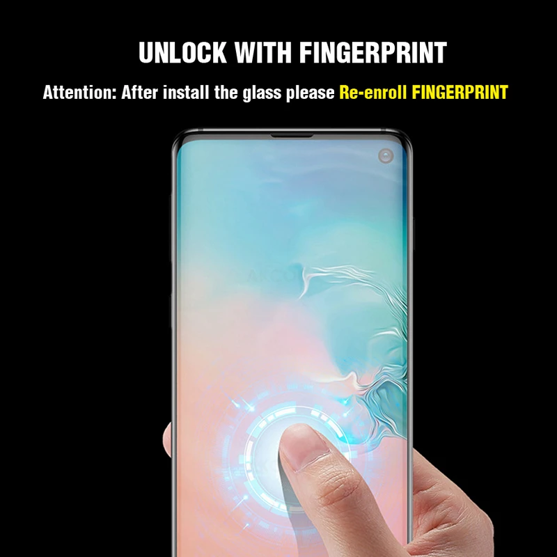 Закаленное стекло Akcoo S10 Plus защита экрана УФ полная проклейка для Samsung galaxy S6 7 edge S8 9