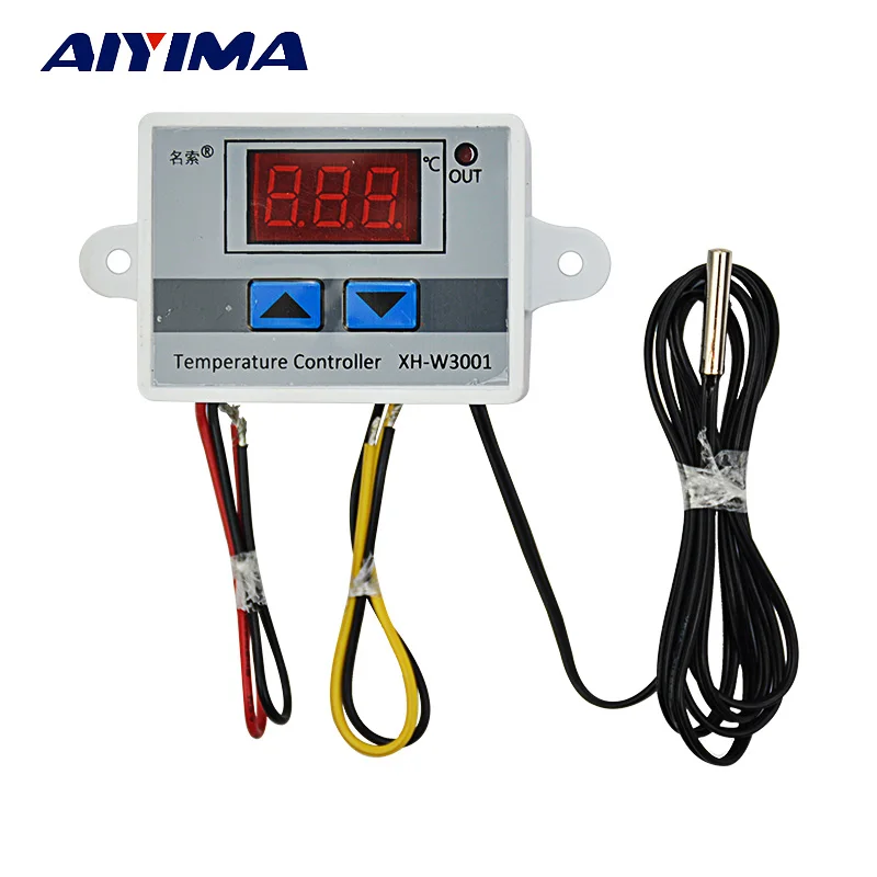 

Aiyima -50-110 Degree Heat Cool Digital Thermostat Microcomputer Temperature Control Instrument Controller Switch DC12V