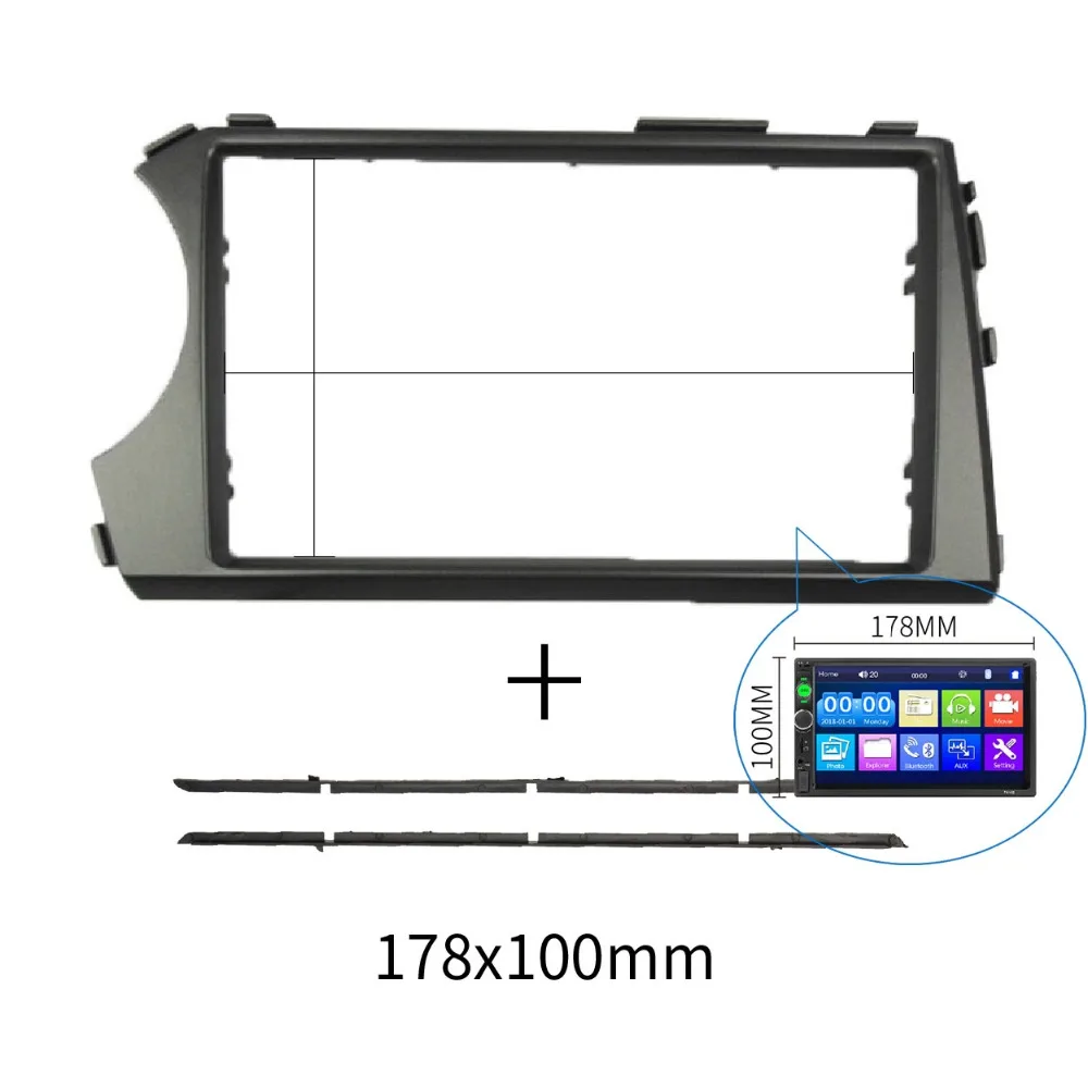 2 Din аудио панель для Ssang Yong Actyon 2006-2009 Kyron Радио gps DVD стерео CD панель приборная панель Установка отделка комплект рамки