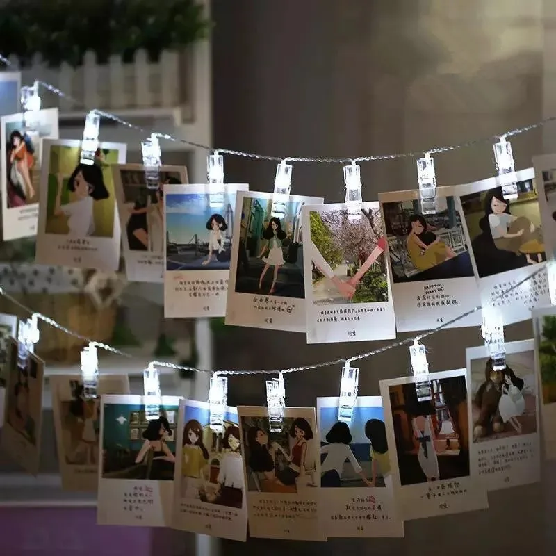 LED String Light Fairy Lamp Starry Battery Card Photo Clip 1M/2M/4M Garland Festival Christmas Wedding Holiday Decoration Light LED String Light Fairy Lamp Starry Battery Card Photo Clip 1M/2M/4M Garland Festival Christmas Wedding Holiday Decoration Light