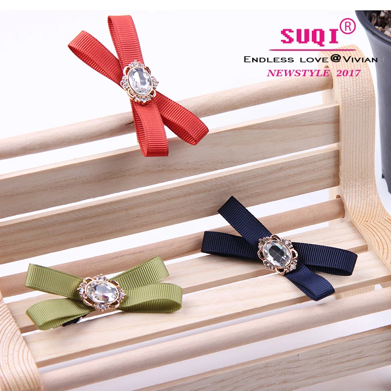 

Fashion Kids Lovely Bows Shiny Rhinestone Hair Clips 1pair Girls Birthday Gift Headwear Safety Hair Barrettes hairpins children