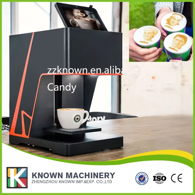 Best Offers Automatic selfie coffee photo milk printer Selfie coffee printing machine, colorful edible ink printer, 3D coffee printer