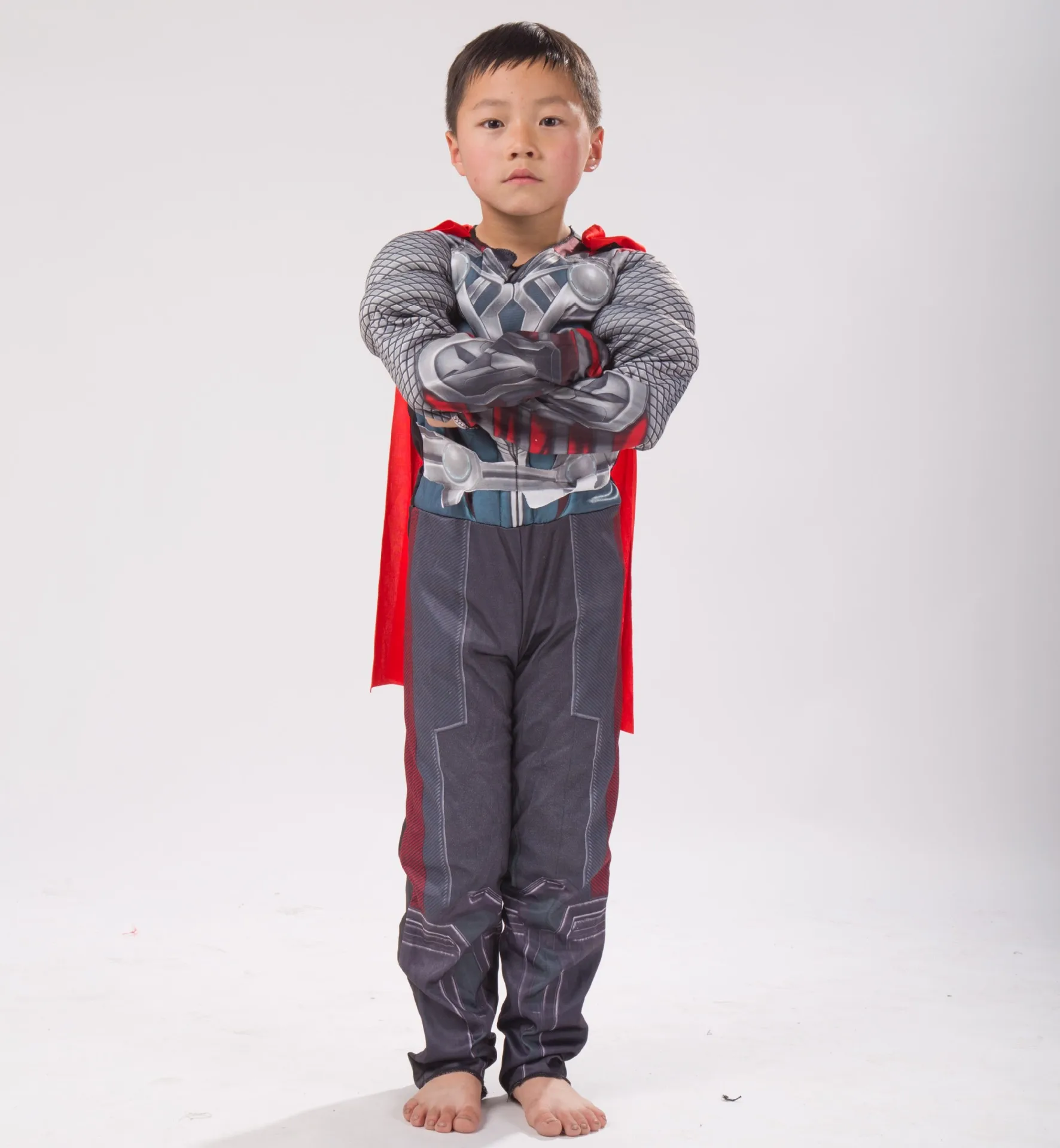 Детские маскарадные костюмы героя мускула Тора, одежда с Harmmer, Мстители, детские костюмы на Хэллоуин, детский день