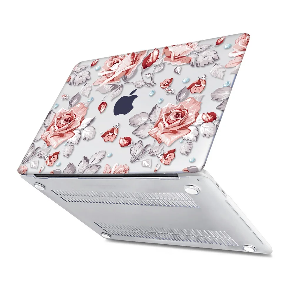 Floral Printing Hard Case for MacBook 128