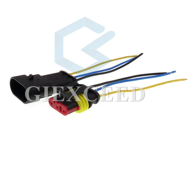2 комплекта Tyco/Amp 3 контакта 282087-1 282105-1 электрические разъемы мама