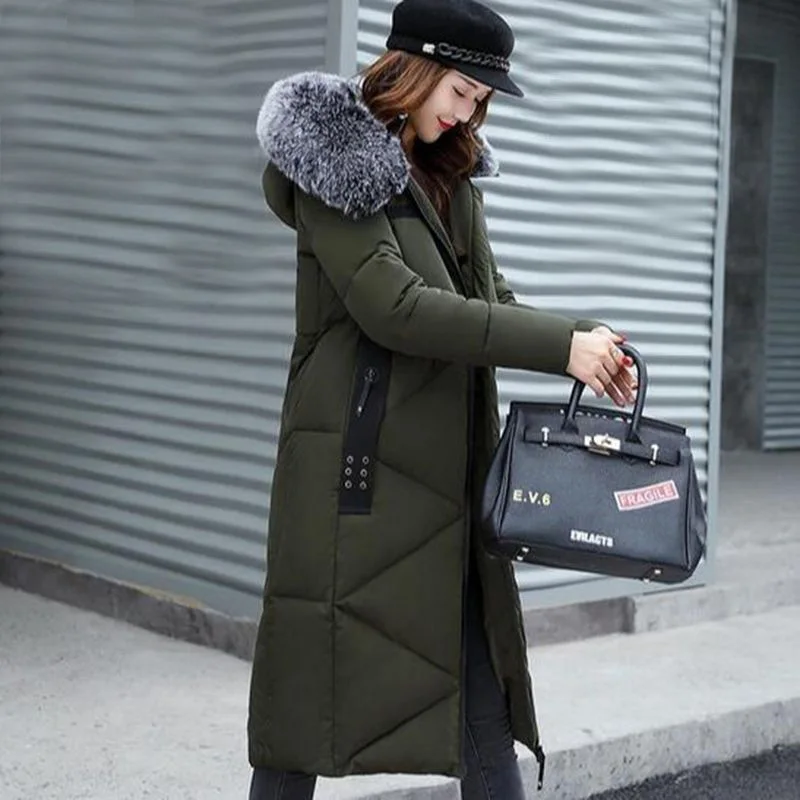 Plus Femmes Chaud Noir Femelle Épaississent À D'hiver Col Longue Survêtement Fourrure De Green Capuchon La Manteaux Taille Veste Neige bourgogne gris Manteau Artificielle Qh0653 Parka Grand army qAx7Bw5wT
