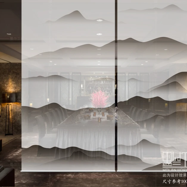 Комната разделите Биомбо экрана узоры конструкции окна перегородки занавески полупрозрачные гостиной подвесные занавески мягкие 100 см x 200 см