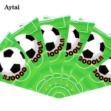 Aytai Fotbal Banner Zahrnuje 10ks Vlajky pro Happy Birthday Party Decor Fotbal Téma Banner Fotbal Fanoušci Zásoby Party Favor