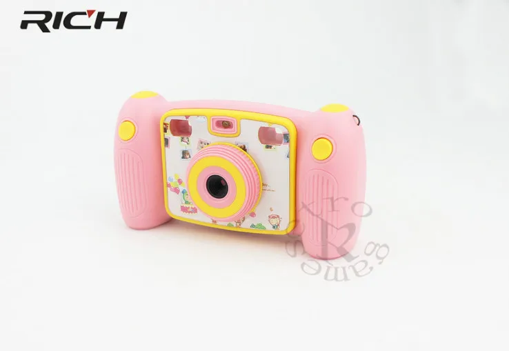 Новейшая 2,0 дюймовая HD камера мини-камера милая детская камера с ремнем для шеи фотография Поддержка микрофон Запись