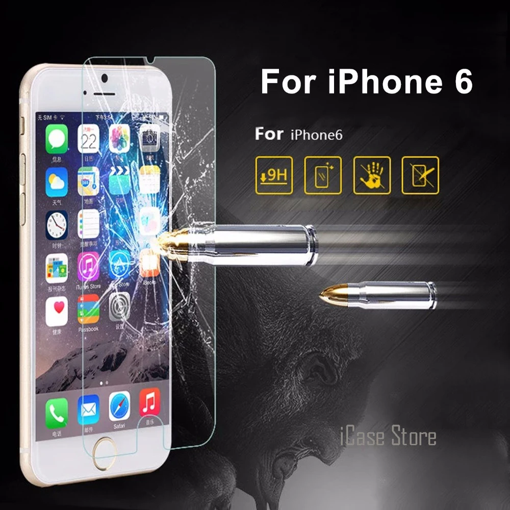 The tempered Glass Film on For Alppe iPhone 6 6S plus 6splus Screen Protector Protective +Tools | Мобильные телефоны и