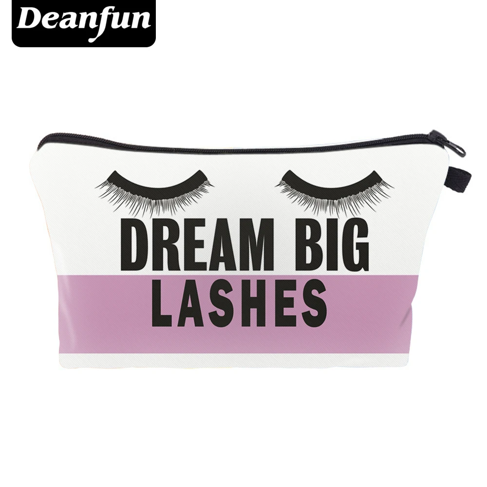 Deanfun 3d مطبوعة حقائب التجميل حلم رمش سستة النساء الضروريات للنساء يشكلون السفر الموضة 41151