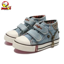 New 2018 Spring Canvas Children Shoes Boys Sneakers Brand Kids Shoes for Girls Jeans Denim Flat Boots Baby Toddler Shoes